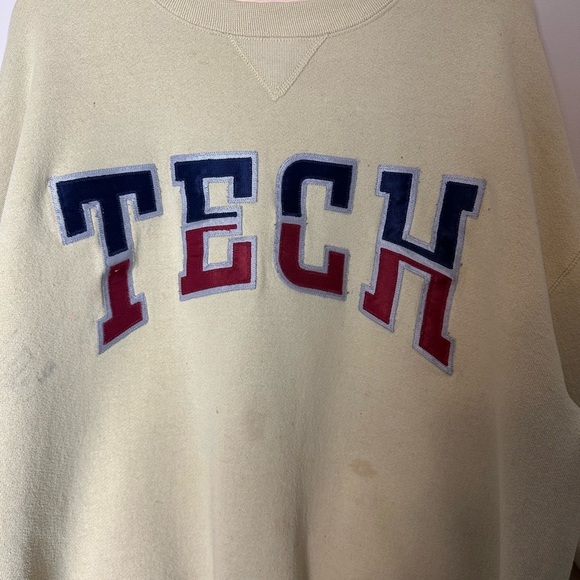 Vintage Russell Athletic Georgia Tech Spellout Crewneck - Picture 4 of 6